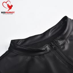 Lederen bodywarmer heren - Erotisch - BDSM Clubwear - Sexy rollenspel - Leer - Rits - Leren mannen kleding - Goede kwaliteit — thumbnail 2