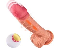 stotende en intens trillende - thrusting dildo. strak design