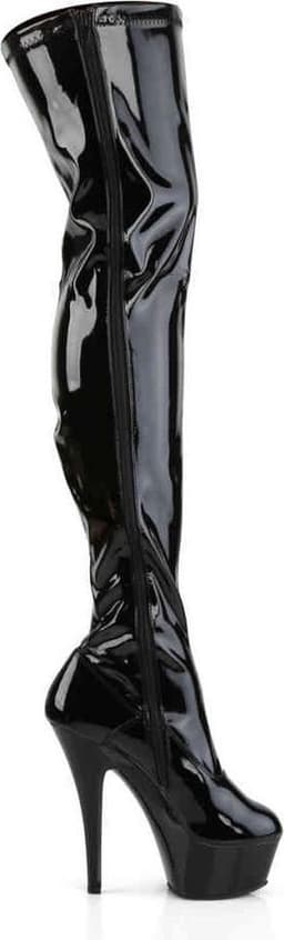 EU 45 = US 14 | KISS-3000 | 6 Heel Platform Thigh Boot — thumbnail 5