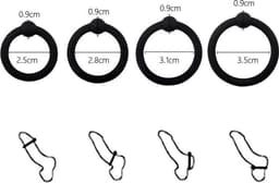Quick Relief Rope Bondage™ - Cockring - Set van 7 - Penis ring - Cockring voor Mannen - Penisring voor Mannen en Koppels – Ballstretcher - Seks Toys – Seksspeeltjes – Verstelbaar - Eikelring — thumbnail 4