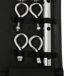 Banoch | Spreidstang verstelbaar + hoes | 50 cm - 80 cm zilver | spreader bar bondage — thumbnail 3