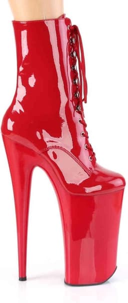 Pleaser - BEYOND-1020 Plateau Laarzen, Paaldans schoenen - Paaldans schoenen - 40 Shoes - Rood — thumbnail 5