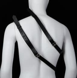 Banoch | Chest gladiator harness Robert - imitatie leren harnas voor man — thumbnail 5