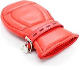 Banoch - Bondage Mittens - PU Leer - Rood - bdsm — thumbnail 13