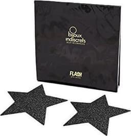 Bijoux Indiscrets Flash Ster Tepelversiering - Zwart — thumbnail 5