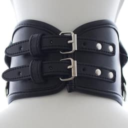 Banoch - Posture collar black extra - pu leer - zwart - bdsm — thumbnail 14