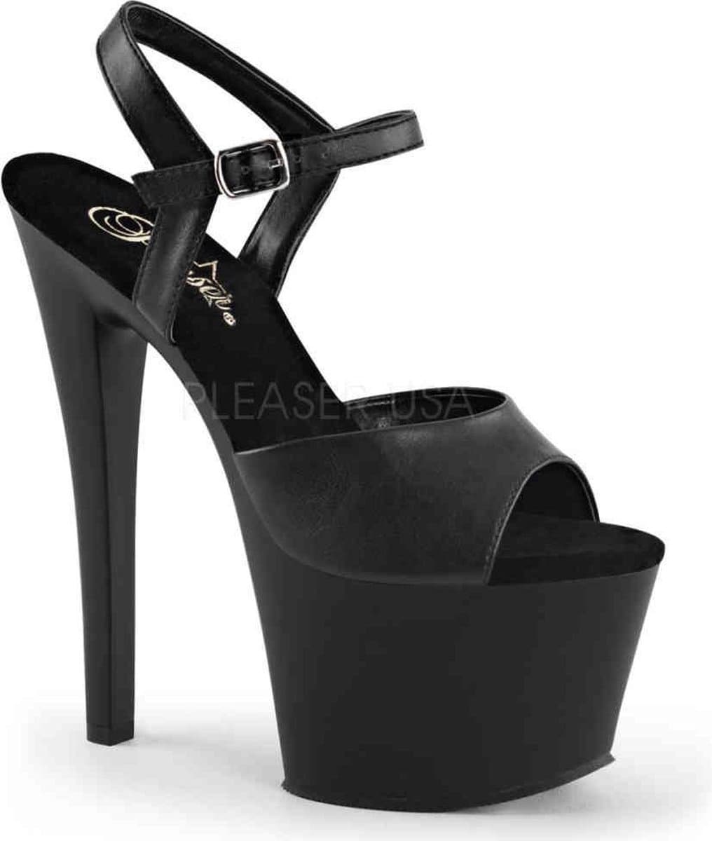 Pleaser - SKY-309 Sandaal met enkelband, Paaldans schoenen - Paaldans schoenen - 36 Shoes - Zwart — afbeelding 1