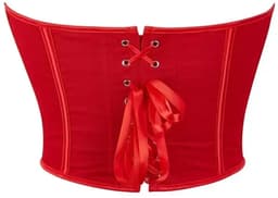 Dames Shapewear Corset Top – Sexy Corrigerend Ondergoed, Taille Corrigerend Korset, Slankmakende Bustier, Vintage Dameskleding - Rood - Maat M — thumbnail 3