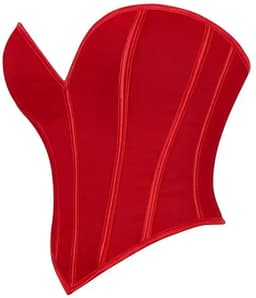Dames Shapewear Corset Top – Sexy Corrigerend Ondergoed, Taille Corrigerend Korset, Slankmakende Bustier, Vintage Dameskleding - Rood - Maat S — thumbnail 3