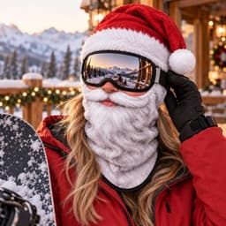 3D Print Balaclava Masker - Bivakmuts - Kerst Ski Masker - Facemask - Balaclava - Grappige Skimaskers - Unisex - Kerst skimasker voor buiten - Grappige cadeaus - Gezichtsmasker - voor Wintersport, Skiën, Kerst - Kerstman — thumbnail 4