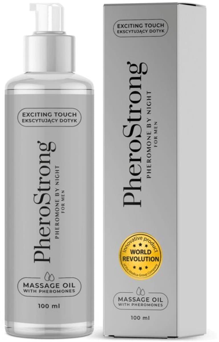 PheroStrong - Exclusive for Men Massage olie - Transparant — afbeelding 1