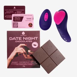 The Oh Collective Break Bite Bang - Erotische cadeauset - draagbare koppelvibrator met afstandsbediening + libido chocolade — thumbnail 1