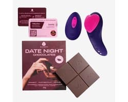 The Oh Collective Break Bite Bang - Erotische cadeauset - draagbare koppelvibrator met afstandsbediening + libido chocolade
