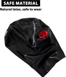 Masker voor koppels, extreem seks, BDSM masker, bondage masker met mondknevel — thumbnail 2