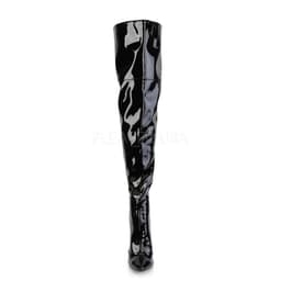 Pleaser - COURTLY-3012 Overknee laarzen - US 14 - 45 Shoes - Zwart — thumbnail 2
