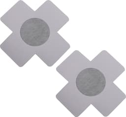 Pinch - Nipple Sticker Cross - 3 x 2 - Kruis Zwart - Tepelstickers — thumbnail 2