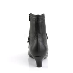 Fab-1005 enkellaars met veters en korte hak mat zwart - Steampunk Victoriaans - (EU 45 = US 14) - Pleaser Pink Label — thumbnail 5