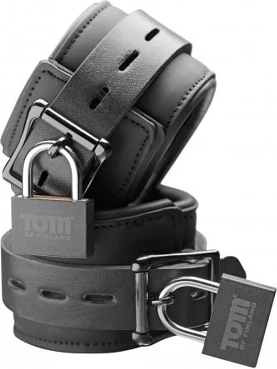 Tom of Finland Neopreen met slot - handboeien — afbeelding 1