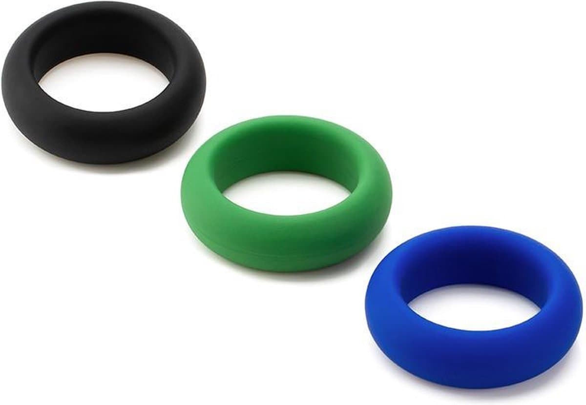 Je Joue - Siliconen Cockring Set - 3 stuks — afbeelding 1