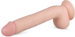 Real Fantasy - Elvin - Realistische Dildo met Zuignap - 27,5 cm - Dildo - Dildo's - Sex Toys voor Vrouwen en Mannen - Dildo Mannen Anaal - Beige — thumbnail 4