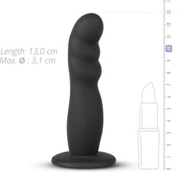 EasyToys - Siliconen Strap On voor Beginners - Realistisch - Strapon - Pegging - Strap On - Strapon Voorbinddildo - Strapon Harnas - Voorbinddildo - Dildo - Dildo's - Zwart — thumbnail 6