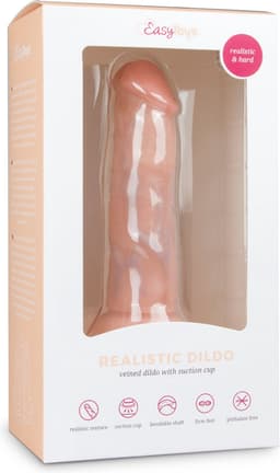 EasyToys - Realistische Dildo met Zuignap - 15,5 cm - Dildo's - Sex Toys voor Vrouwen en Mannen - Dildo Mannen Anaal - Beige — thumbnail 2