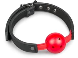 Ball gag met bal van PVC - rood — thumbnail 1