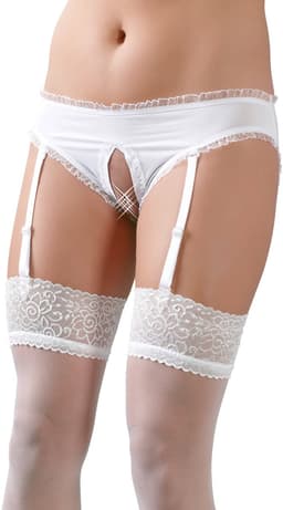 Cottelli Collection – Stout School Meisje Set met Rok en Top voor Ondeugende Meiden – Maat XS – Wit — thumbnail 12