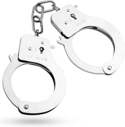 EasyToys - Metalen Handboeien - Bondagetouw - Handboeien Seks - BDSM - BDSM Toys - Rollenspel - Rollenspel Erotiek - Erotisch Spel - Zilver — thumbnail 1