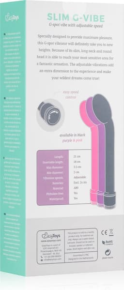 EasyToys - G-Spot Vibrator - Vibrators voor Vrouwen - Sex Toys voor Vrouwen - Vibrators - Gerichte G-spot Stimulatie - Zwart — thumbnail 10