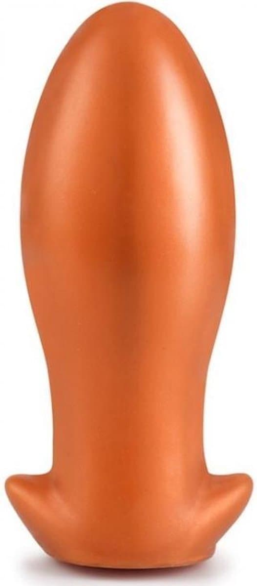 Buttplug XXL Ø8,5 cm Anal Plug - Egg - Butplug Buigzaam Siliconen - Oranje - Groot - Inbrengbare lengte 20 cm — afbeelding 1