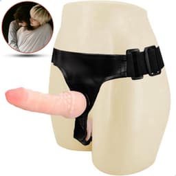 Intenz® Dubbelzijdig Voorbind dildo - Strap on - Siliconen - Sex toys voor koppels - 16.5 cm — thumbnail 7