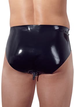 The Latex Collection Latex Slip Met Opblaasbare Buttplug — thumbnail 4