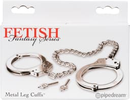 Pipedream Fetish Fantasy HandBoeien Metal Leg Cuffs zilver — thumbnail 13