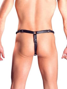Mister b leather posing pouch one belt plain — thumbnail 2