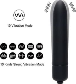 WiseGoods - Mini Kogel Vibrator - Clitoris Stimulator - Bullet Vibrator - Dildo - 10 Snelheden - Wit — thumbnail 4