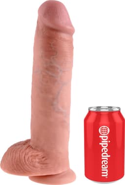 Pipedream King Cock Realistische Dildo met Ballen en Zuignap - beige - 28 cm — thumbnail 11