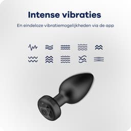 MyFantasy Vibrerende Buttplug met App - Abonnementsvrij en Wereldwijd Bestuurbaar - Sex Toys voor Koppels - Mannen - Vrouwen - Kamasutra Seksspeeltjes - Anaal Vibrator plug - Vibrators voor hem of haar - Zwart — thumbnail 7