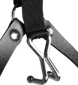 Shots - Ouch! Head Harness met Spider Gag en Neushaken - Zwart — thumbnail 10