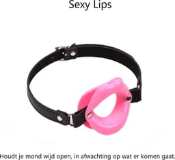 Erodit® Sexy Lips open mond gag - Siliconen Roze lippen gag - Fetish gag - Open mond gag - Mond gag - O-ring gag - SexToy - BDSM - Sex bondage spel mannen - Erotiek - Seks speeltjes koppels - Mannen - Vrouwen — thumbnail 6