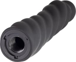 Rimba - Verwisselbare Dildo voor Strap-on - Zwart - Ø3.4 x 16 cm - 160 mm lengte - 34 mm diameter — thumbnail 5