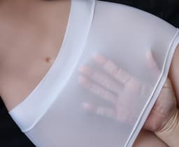 Witte doorschijnende mini rok - One size - Doorzichtig - Erotische rok - Sexy - Transparant - Elastisch — thumbnail 3