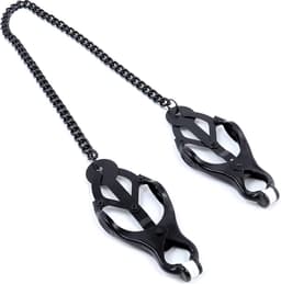 Banoch | Pinces de M. Noir | Clover Clamps - tepelklemmen zwart met ketting — thumbnail 8