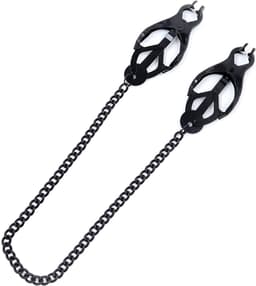 Banoch | Pinces de M. Noir | Clover Clamps - tepelklemmen zwart met ketting — thumbnail 7