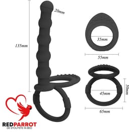 Voorbind penis - Dubbele penetratie - Strap-on - One size - Cockring — thumbnail 1