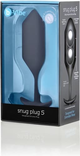 B-Vibe - Snug Butt Plug 5 Zwart — thumbnail 4