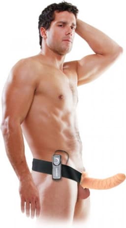 Pipedream Fetish Fantasy voorbind vibrator Viberator Hollow Strap Onkin beige - 8 inch — thumbnail 13