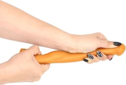 Gold Play - Soft Liquid Siliconen Anaal Dildo - Cock - Goud - Maat M — thumbnail 4