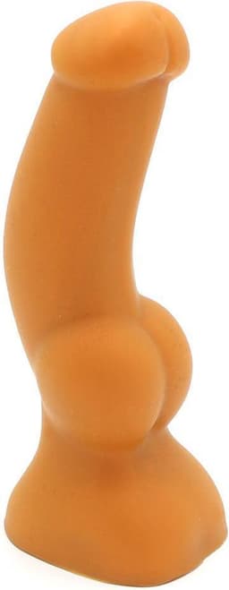 Gold Play - Soft Liquid Siliconen Anaal Dildo Cock - Goud L — thumbnail 1