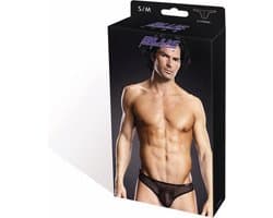 Blue Line - Performance Microfiber G-String String - S/M - Zwart
